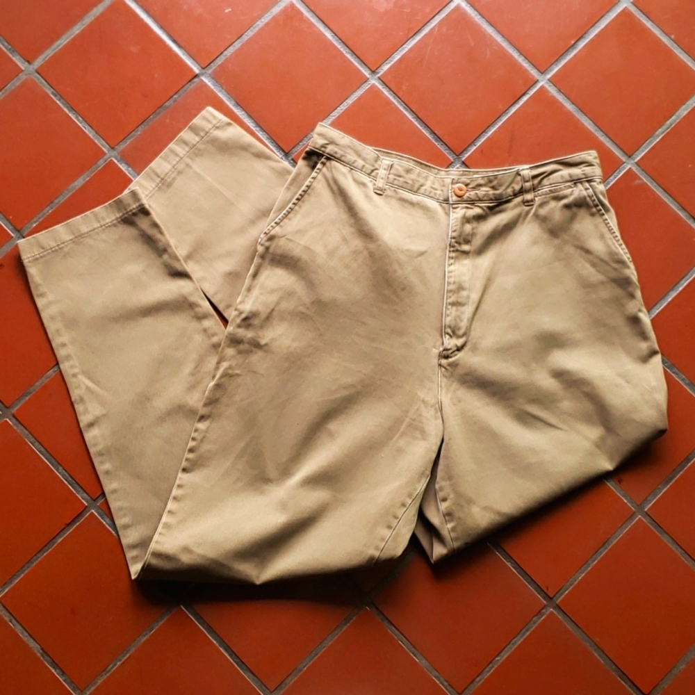 EDDIE BAUER High-Waisted VTG Jeans Relaxed Fit - Lt Nut Brown - Size 16 - EVC